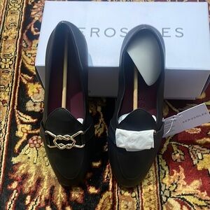 AEROSOLES Black Loafers Minimalist Slip-On Flats